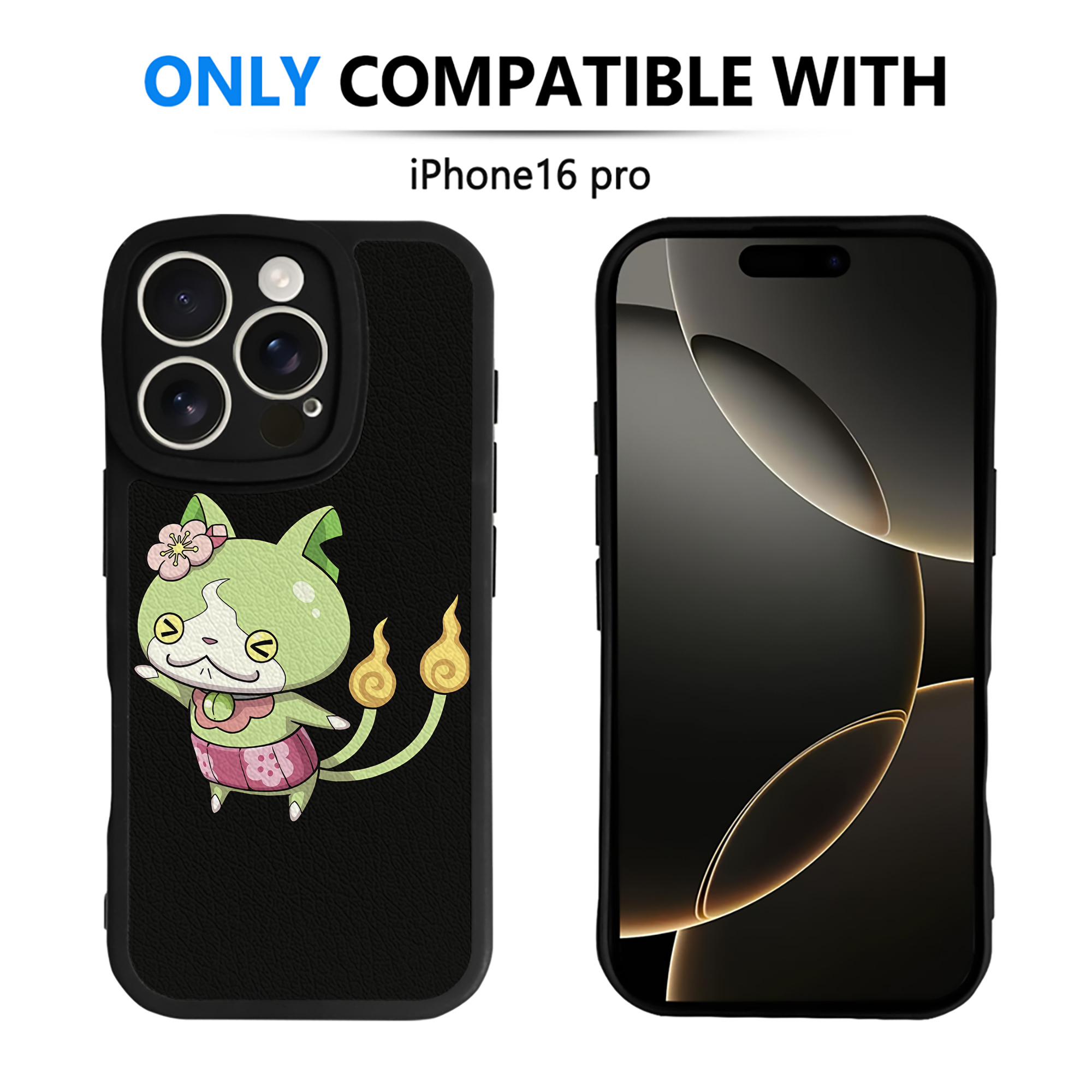 （画像用） 妖怪ウォッチ Yo-kai Watch 【iPhone 16シリーズ対応】シリコンスマホケース（レザー調） 材質：シリコン